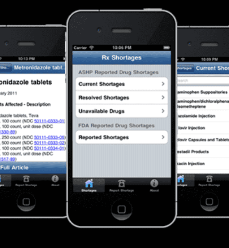 RxShortages screenshot