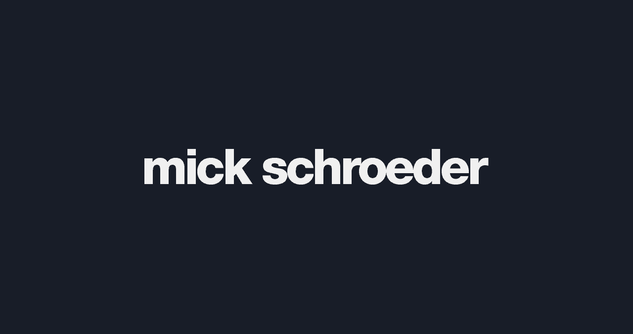 Mick Schroeder, PharmD Health Informatics Pharmacist
